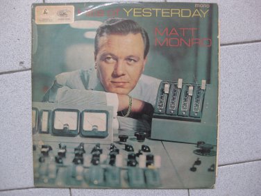 Matt Monroe Yesterday Parlo EMI 12in LP