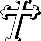 CH092 Christian Religious Decal Sticker - 6" WHITE