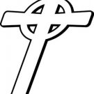 CH094 Christian Religious Decal Sticker - 6" WHITE