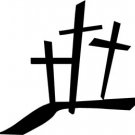 CH097 Christian Religious Decal Sticker - 6" WHITE