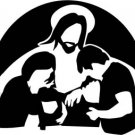 CH098 Christian Religious Decal Sticker - 6" WHITE