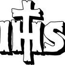 CT118 Christian Religious Decal Sticker - 6" WHITE