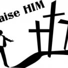 CT121 Christian Religious Decal Sticker - 6" WHITE