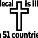 CT130 Christian Religious Decal Sticker - 6" WHITE
