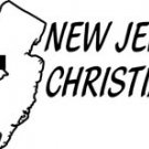 ST027 New Jersey Christian  Decal Sticker - 6" WHITE