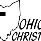 ST032 Ohio Christian  Decal Sticker - 6" WHITE
