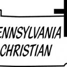 ST035 Pennsylvania Christian  Decal Sticker - 6" WHITE