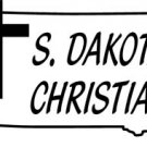 ST037 S. Dakota Christian  Decal Sticker - 6" WHITE