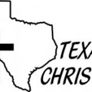 ST039 Texas Christian  Decal Sticker - 6" WHITE