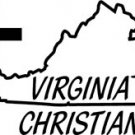 ST042 Virginia Christian  Decal Sticker - 6" WHITE