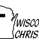 ST045 Wisconsin Christian  Decal Sticker - 6" WHITE