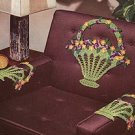 Basket of Flowers Chair Set Pattern
