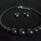 Collar Negro Esferico (VENDIDO)