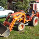 2005 Kioti Tractor with front loader and backhoe