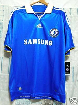 FC0011 - 08-09 CHELSEA HOME Shirt + BLANK Printing