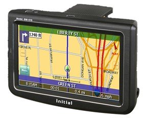 INITIAL GM-510 5" PORTABLE NAVIGATION GPS/MP3 PLAYER