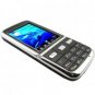 Quad Band Dual SIM Cellphone - Slim Touchscreen Mobile (Black)