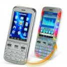 Quad Band Dual SIM Cellphone - Slim Touchscreen Mobile (Silver)