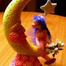 Hand Made Artist Original Polymer Clay Figurative Art Sculpture Title Moon Mermaid#PR00288