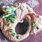 Handcrafted Original Art Sculpture Polymer Clay Jewelry Dragon Brooch ITEM#PR00324