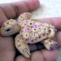 Handcrafted Original Art Sculpture Polymer Clay Jewelry Sea Turtle Brooch PR00325