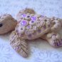 Handcrafted Original Art Sculpture Polymer Clay Jewelry Sea Turtle Brooch PR00325