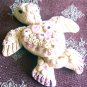Handcrafted Original Art Sculpture Polymer Clay Jewelry Sea Turtle Brooch PR00325