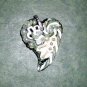 Handcrafted Original Art Sculpture Polymer Clay Jewelry Heart Pendant PR00977