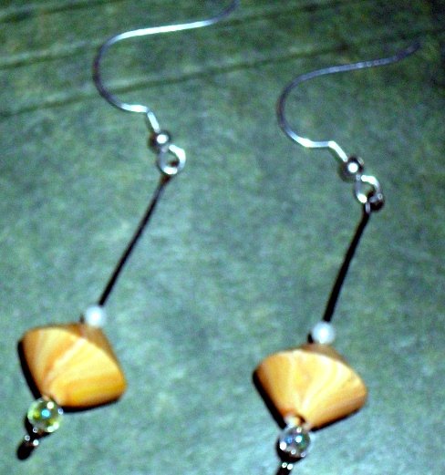Handcrafted Original Art Earrings Jewelry CR00833