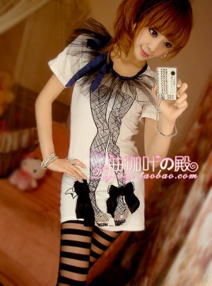 New fashion lace covers beads long tops dress one size