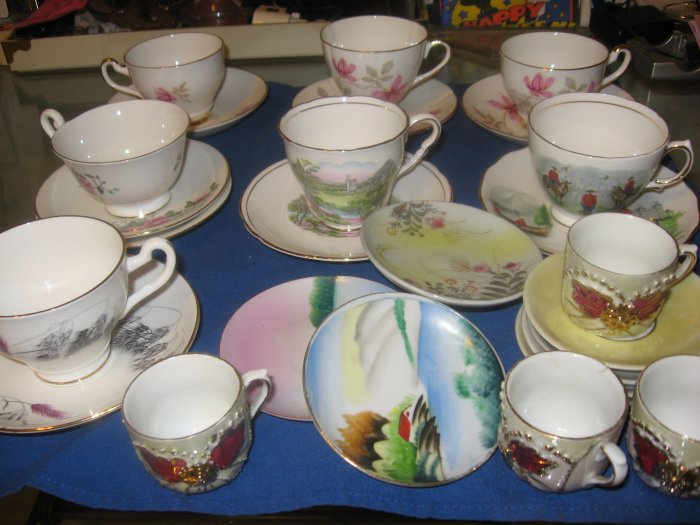Vintage Royal Stafford Vale Clarence Kent Tea Cup LOT