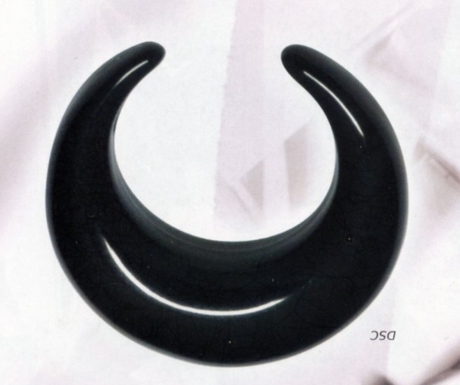 Black Acrylic Crescent
