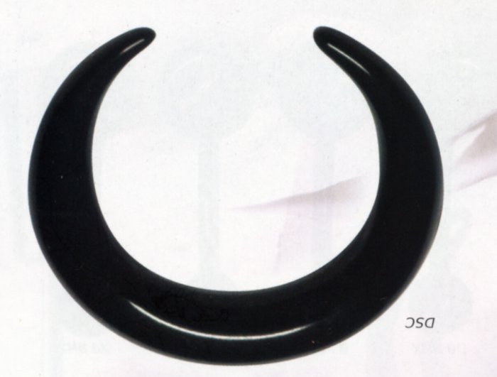 Black Acrylic Crescent