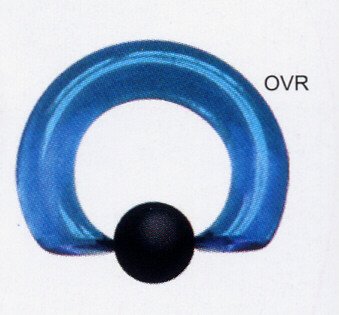 Ocean Glass Vampire Captive Ring