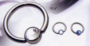 Titanium Slave Jewelled Balls