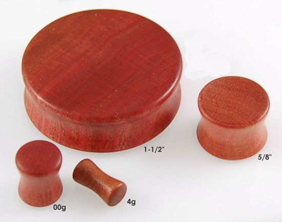 Pink Ivory Wood Plug