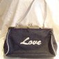 Tommy Hilfiger Authentic Denim Handbag with cute script writing display "Love" "Tommy"