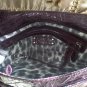 KATE LANDRY MAROON LEATHER SNAKESKIN HANDBAG