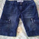 Vigoss Girls Size 12 Jean shorts with rhinestones on pockets ** cute!