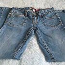 AEROPOSTALE JUNIORS KAILEY SKINNY FLARE BLUE JEANS SIZE 3/4