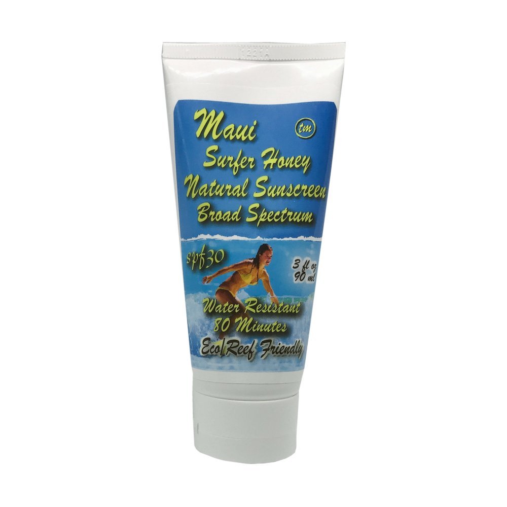Maui Surfer Honey All Natural Sunscreen Lotion SPF 30 Reef Safe