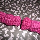 Crochet Bow Earrings Size (M)