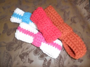Crochet Hair Bow Size (M)