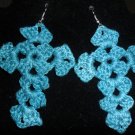 Crochet Cross Earrings