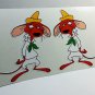 Slowpoke Rodriguez x 2 Vintage Style DECAL, Vinyl STICKER, rat rod, racing, 4"