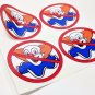 NO BOZOS Vintage Style DECALS, 2 Inch, 4 pack, Vinyl STICKERs, rat rod, racing