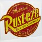 4.5" RUST-EZE Distressed Vintage Style Vinyl DECAL, Car Sticker, Rat Rod, Racing
