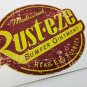 4.5" RUST-EZE Distressed Vintage Style Vinyl DECAL, Car Sticker, Rat Rod, Racing