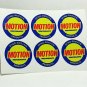 SIX 1 3/8" BALDWIN MOTION PERFORMANCE Vintage Style DECALS, Vinyl STICKERS