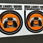 Pair of Dick Landy Dodge Performance Clinic Vintage Style DECALS, Vinyl STICKER